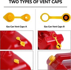 Replacement Gas Can Spout Nozzle Vent Kit for Plastic Gas Cans Old Style Cap