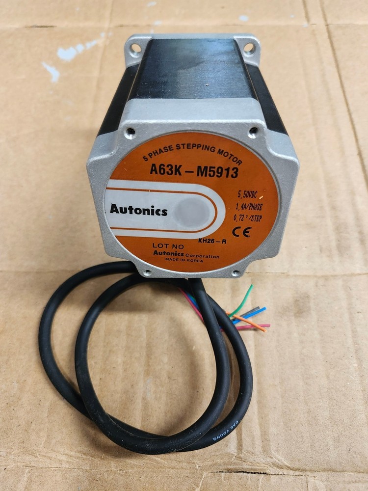 AUTONICS A63K-M5913 STEPPING MOTOR, 5.5V DC/PHASE, NEMA 34 / 85MM FRAME (5PFE3)