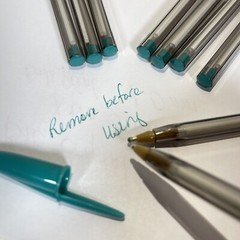 8 Teal Green Bic Cristal Ballpoint Pens 1.6mm Xtra Bold Smooth Writing NEW