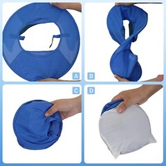 3 Pack Hard Hat Sunshield Upgrade Full Brim Neck Sunshade Cover – BLUE
