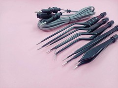 Medical Cautery Electrosurgical Non Stick Reusable Tweezers Laparoscopic bipolar