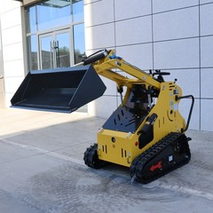 RATO Mini Skid Steer Loader 13.5HP Engine Tracked Compact Stand-on +4 Attachment