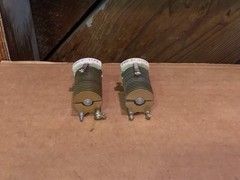 Pair ASP T241-48-002 Variable Air Capacitors RF Tuning