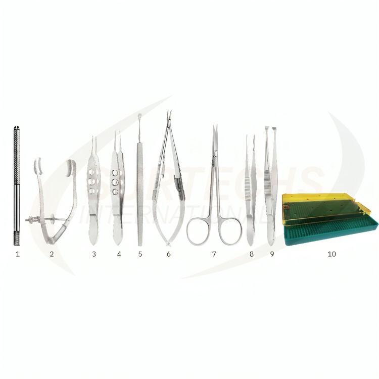 Pterygium Removal Surgery Instruments Set – CE Approved by Surtechs