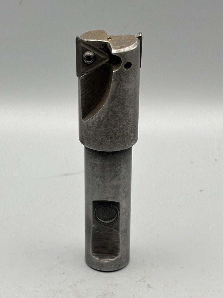 Bridgeport Style 1.00″ Indexable End Mill 3/4″ Shank 4.00″ OAL TPG Insert