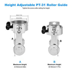 Reboot 2PCS PT-31 Plasma Cutter Roller Guide Wheel Spacer Circle Compass CUT50D