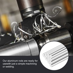 Aluminum Round Rod 1/4 Inch Diameter 6061 Solid Metal Bar 10 Inch Length 10Pcs