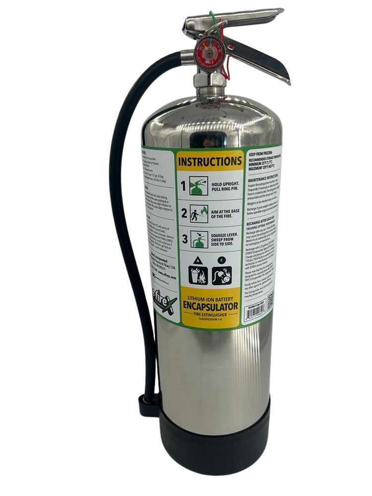 E-FireX 9L Extinguisher – Lithium-Ion Battery Safety