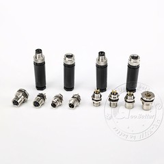 PG7 M8 Sensor Connector 3 Pin / 4 Pin Male / Female Straight / Elbow Plug IP67