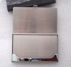 Vintage Guohua Tech Metal Business Card Holder Advertising Never Used