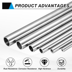 304 Stainless Steel Tube 18mm ID 22mm OD 305mm Length Metal Pipe Tubing