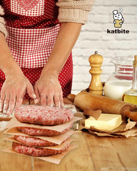 Katbite 300Pcs 6X6 Inches Patty Paper, Burger Patty Paper, Unbleached Parchment