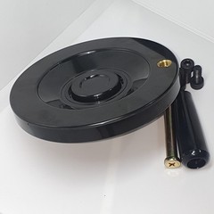 6″ Ultimate Handwheel for 1″ Shaft – Easy Install, Set Screw & M10 Handle, Fit T