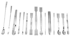 15 Piece Scoop & Spatula Set – Assortment – Stainless Steel – Eisco Labs