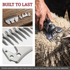 Sheep Shears Wool Clippers Universal Replacement Blades, Shearing Comb and Cu…