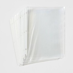25ct Heavy-Duty Clear Sheet Protectors 8.5×11 Plastic Binder Page Sleeves