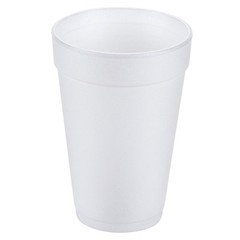 Dart Small J Style Foam Cup White 12 oz. | 1000/Case