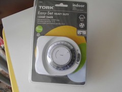 TORK INDOOR TIMER EASY-SET-LIGHTING HEAVY DUTY 15AMP 2 PLUG INS NEW UNOPENED.
