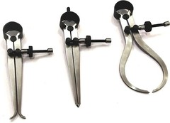 ADI Set of 3 Pcs Spring Caliper Set- Inside, Outside & Divider (4″ inch/ 100 mm)