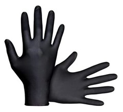 Raven SAS Safety 66518 6 mil Black Nitrile Disposable Gloves 7 Mil – Large – …