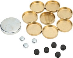 Brass Engine Freeze Plug Kit for Chevy Small Block 283 305 327 350 1957-1997