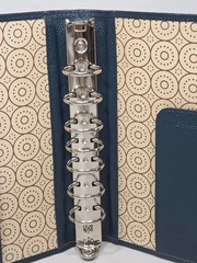 Franklin Covey Classic 9.2” x 7” CO AVA 7-Ring Binder In Teal, New With Tags