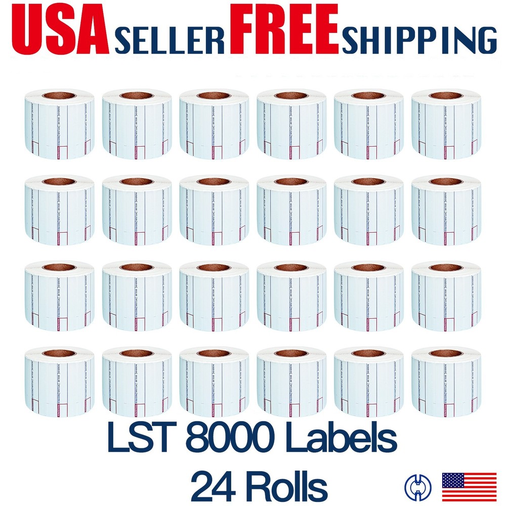 LST-8000 Printing Scale Label, 58 x 30 mm, Non-UPC, 24 Rolls Per Case New Nice