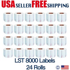 LST-8000 Printing Scale Label, 58 x 30 mm, Non-UPC, 24 Rolls Per Case New Nice