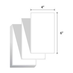 4000 Fanfold 4×6 Direct Thermal Shipping Barcode Labels for Zebra Rollo Printer