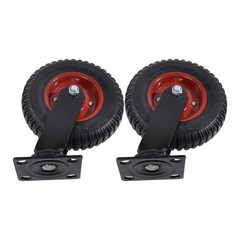 4 Pack Heavy Duty Swivel Caster Wheels 8 Inch 2 Swivel And 2 Fixed 2070Lbs