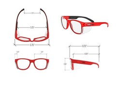 “MAGID Y50 Series Performance Anti-Fog Polycarbonate Safety Glasses with Side Sh