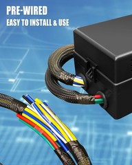 Durable Nylon Housing, Removable Slots, Pre-Wired for Easy Installation