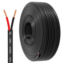 14 Gauge Wire 2 Conductor Electrical Wire, 14 AWG 2.08Mm² Wire PVC Cord, 12V/24V