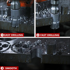 12 Pack 7/16 to 1-1/8 inch Annular Cutters Set with Weldon Shank,11mm ~ 29mm Car