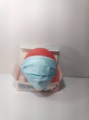 Disposable Face Mask Blue Health & Wellness 3-Ply Non-Medical 25pcs X Bx 14 Bxs