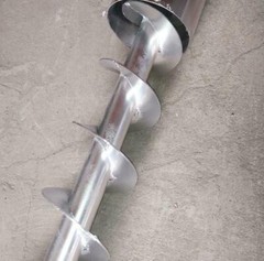 98 inch Flour Screw Vibrating Hopper Inclined Conveyor Auger Feeder 2500MM