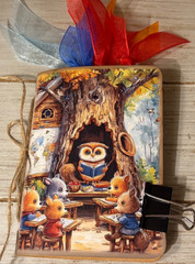Junk Journal Handmade Booklet Book Vintage “School Days” Pockets, Ephemera
