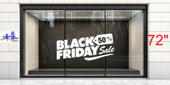 % OFF Black Friday Sale Sign Vinyl Decal – Storefront Window Graphic