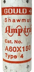 Gould Shawmut A60X150 Type 4 Form 101 600 V AC 150 A Fast-Acting Fuses