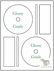 1000 GLOSSY Ink Jet CD Labels! Fits Full Memorex 500 Sheets! CD DVD High Gloss