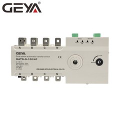 GEYA Industrial Automatic Transfer Switch 4P 100A 110V 220V Grid to AC Generator