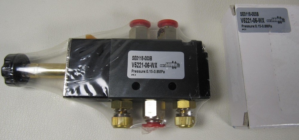 V5221-06-WX 1-Spool Pneumatic Control Valve 0.15-0.8 MPa Manifold Block Ports