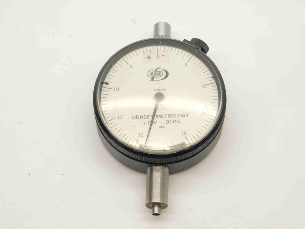 DORSEY MODEL 2I40-05 DIAL TEST INDICATOR .040″ MAX .0005″ GRADUATION JEWELED USA