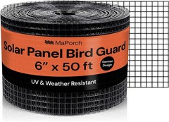 6″ x 50 ft Solar Panel Bird Squirrel Netting Metal PVC Coated Galvanized Steel M