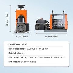 Efficient Motorized Wire Stripping Tool with Depth Gauge for Copper Recycling
