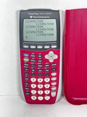 TI-84 Plus Silver Edition Pink Calculator with Cover Tested & Working