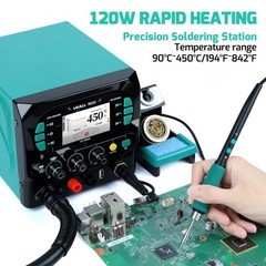 YIHUA 983D Digital Soldering & Hot Air Rework Station Blower BGA Desoldering Kit