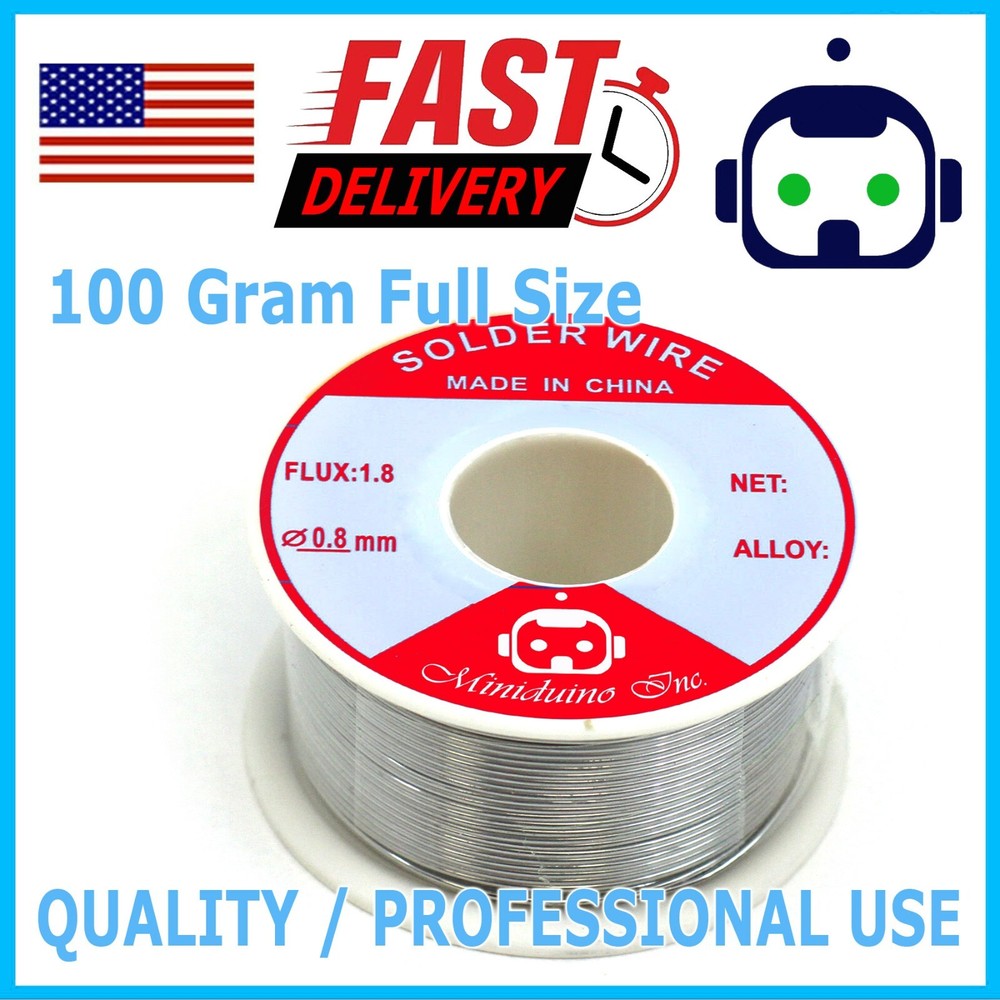 100 Gram 63/37 Tin/Lead Rosin Core Solder Wire 0.8mm Soldering Welding Flux 2.0%