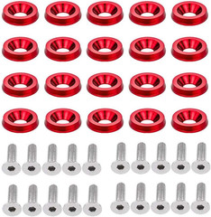 20PCS M6 Engine Bay Dress-Up Fender Washer Bolt Kit Aluminum Set