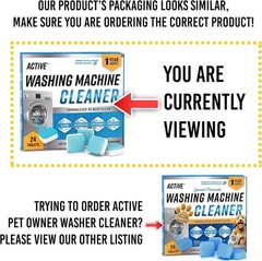 Washing Machine Cleaner Tablets 24 Pack Descaler HE Front Top Load Washer